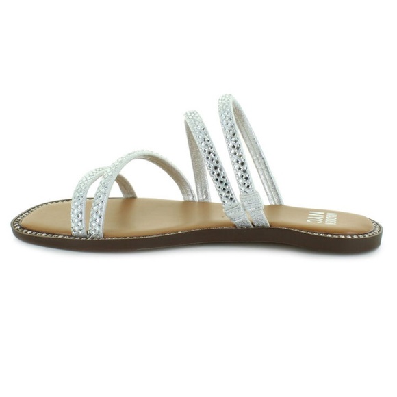 Madden NYC Rhinestone Chase Sandals NWOT - Picture 4 of 8